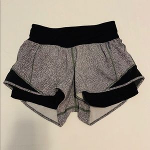 lululemon hotty hot "Naked" shorts size 4